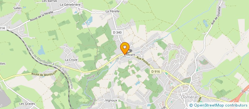 localisation de l'entreprise SCI MARIE-HENRIETTE à DOMERAT