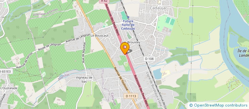 localisation de l'entreprise SCI MARIE JACQUES  CADAUJAC