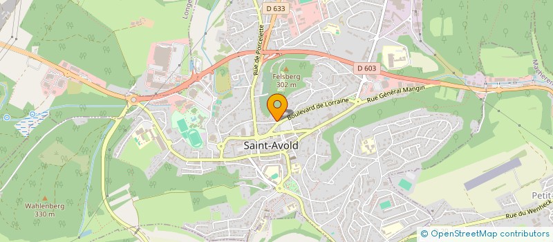 localisation de l'entreprise SCI MARIE JEANNE  SAINT-AVOLD