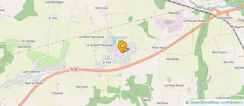 localisation de l'entreprise SCI MARIE JEANNE  LANGUIDIC