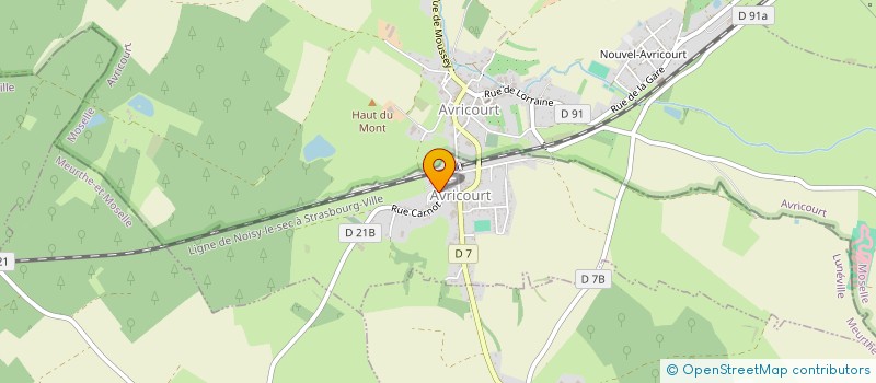 localisation de l'entreprise SCI MARIE JEANNE  AVRICOURT