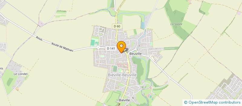 localisation de l'entreprise SCI MARIE JESSICA  BIEVILLE-BEUVILLE