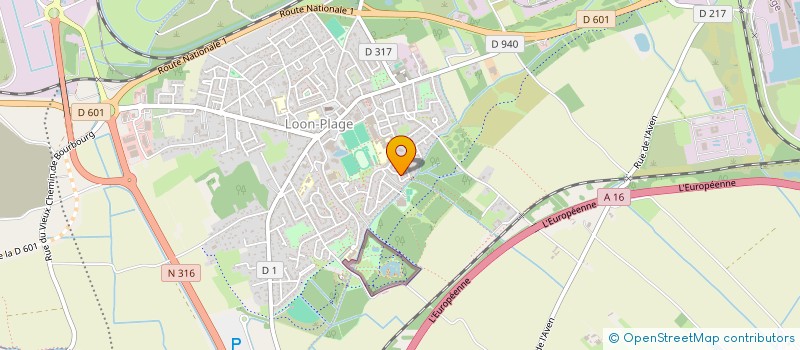 localisation de l'entreprise SCI MARIE-JO  LOON-PLAGE