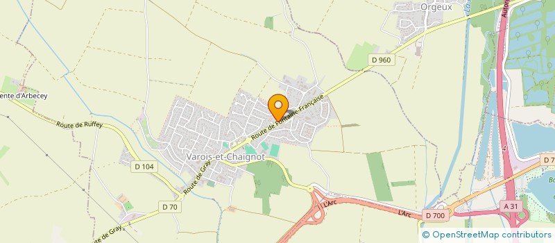 localisation de l'entreprise SCI MARIE JO BLANCHOT  POUILLENAY