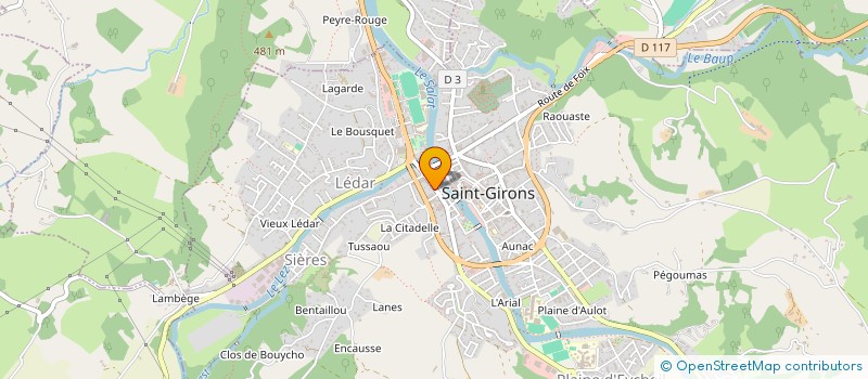 localisation de l'entreprise SCI MARIE JOSE à SAINT-GIRONS