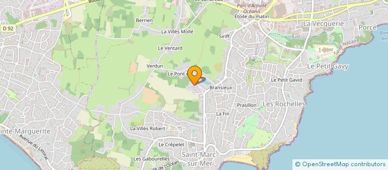 localisation de l'entreprise SCI MARIE LE TOUDIC  SAINT-NAZAIRE