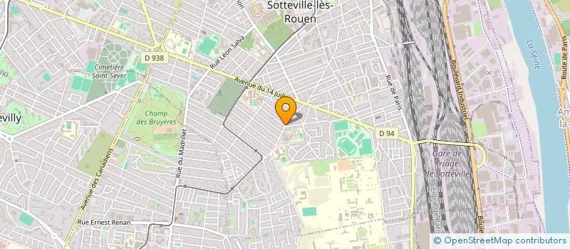 localisation de l'entreprise SCI MARIE LINE FLEURY  SOTTEVILLE-LES-ROUEN