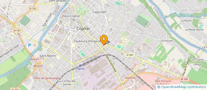 localisation de l'entreprise SCI MARIE LOUISE à COGNAC