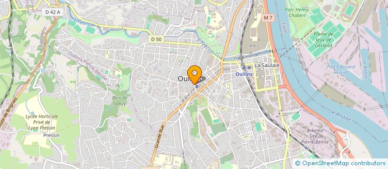 localisation de l'entreprise SCI MARIE LUCIE  OULLINS-PIERRE-BENITE