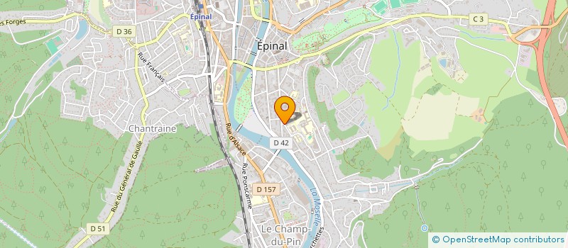 localisation de l'entreprise SCI MARIE MARVINGT 3  EPINAL