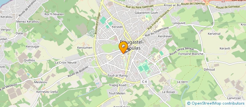 localisation de l'entreprise SCI MARIE MATHILDE  PLOUGASTEL-DAOULAS