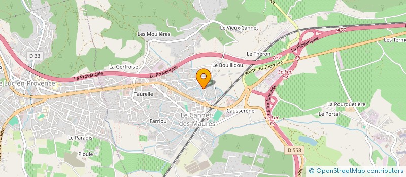 localisation de l'entreprise SCI MARIE PIERRE  LE CANNET-DES-MAURES