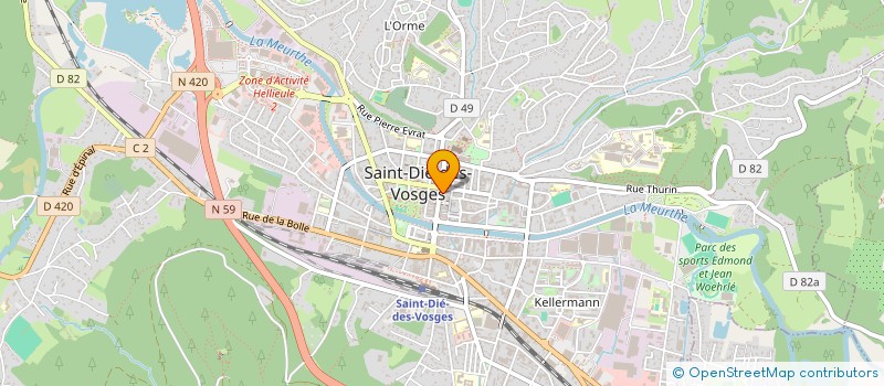 localisation de l'entreprise SCI MARIE PIERRE  SAINT-DIE-DES-VOSGES
