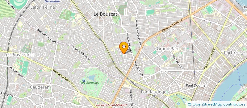 localisation de l'entreprise SCI MARIE RIVE  LE BOUSCAT