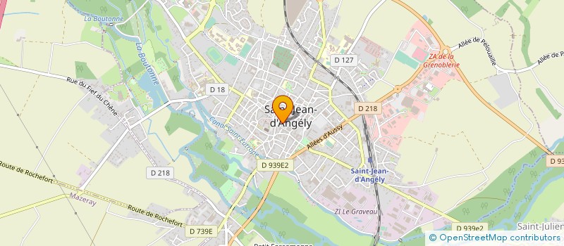 localisation de l'entreprise SCI MARIE SAINTONGE  SAINT-JEAN-D'ANGELY