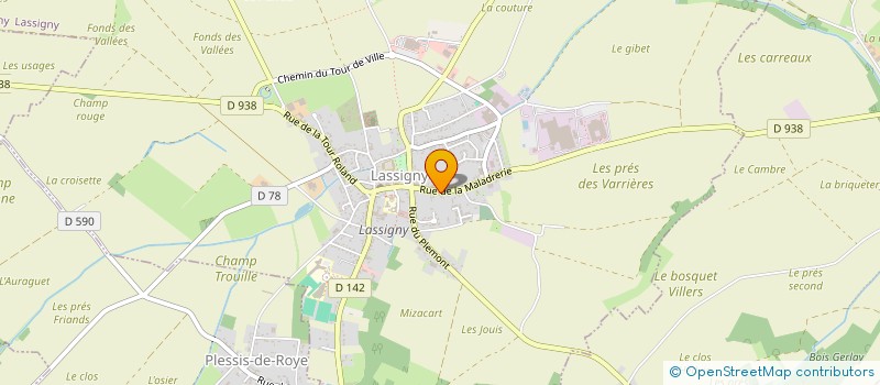 localisation de l'entreprise SCI MARIE T  LASSIGNY