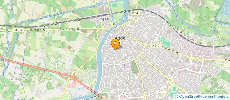 localisation de l'entreprise SCI MARIEDAM à AGDE