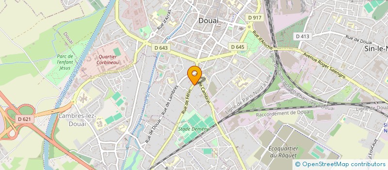 localisation de l'entreprise SCI MARIEDEM à DOUAI