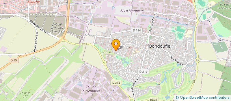 localisation de l'entreprise SCI MARIEL  BONDOUFLE