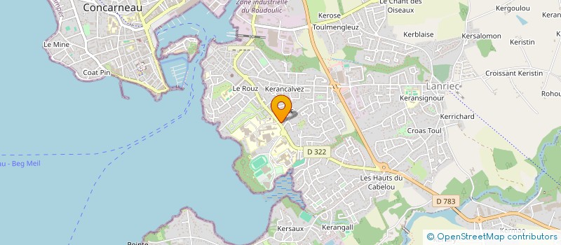 localisation de l'entreprise SCI MARIEL IMMOBILIER  CONCARNEAU