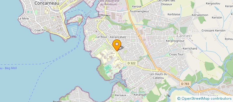 localisation de l'entreprise SCI MARIEL SEBASTIEN IMMOBILIER  CONCARNEAU