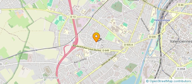 localisation de l'entreprise SCI MARIELLYS  VALENCIENNES