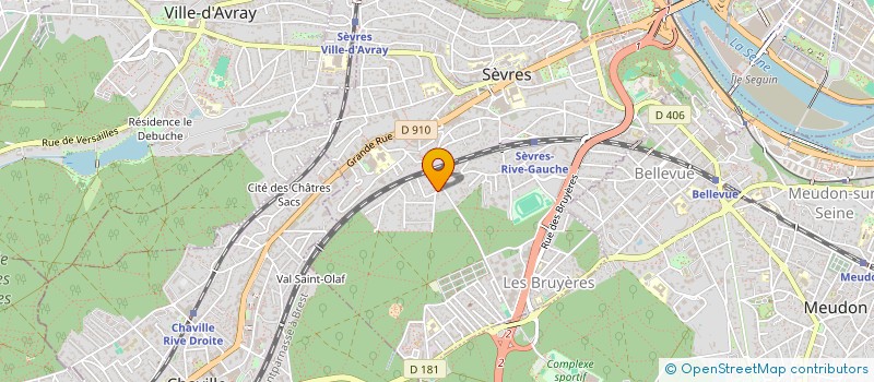 localisation de l'entreprise SCI MARIEMAX à SEVRES