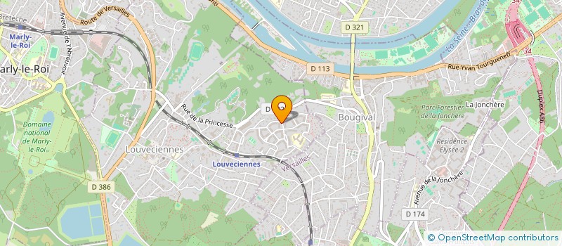 localisation de l'entreprise SCI MARIETTE  LOUVECIENNES