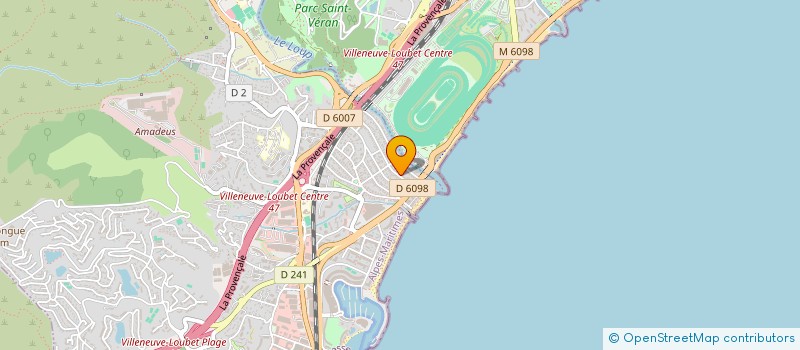 localisation de l'entreprise SCI MARIEVA à VILLENEUVE-LOUBET