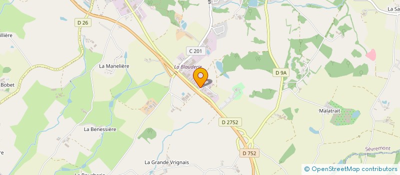 localisation de l'entreprise SCI MARIFELI à SEVREMONT