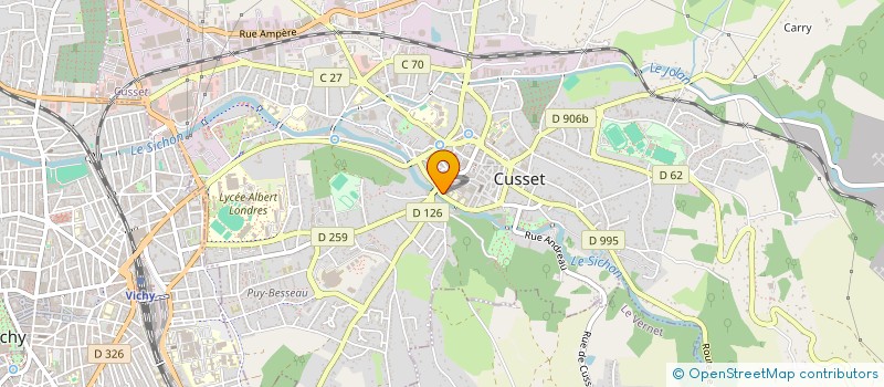 localisation de l'entreprise SCI MARIGANE à CUSSET