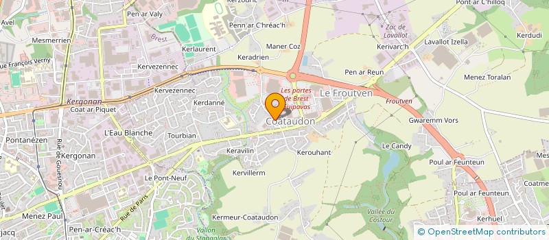 localisation de l'entreprise SCI MARIGNAN  GUIPAVAS