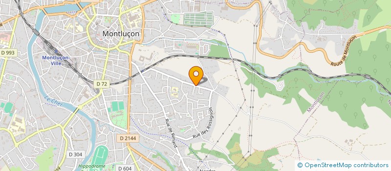 localisation de l'entreprise SCI MARIGNON  MONTLUCON