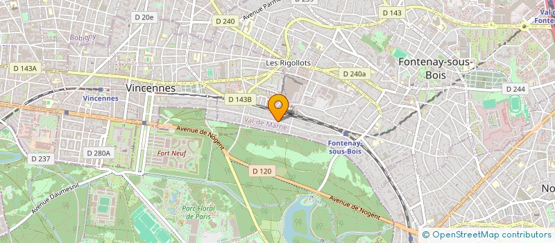 localisation de l'entreprise SCI MARIGNY à FONTENAY-SOUS-BOIS