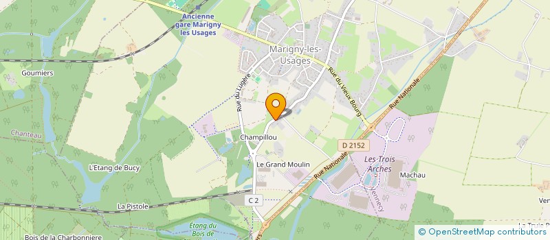 localisation de l'entreprise SCI MARIJAC à MARIGNY-LES-USAGES
