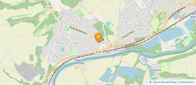 localisation de l'entreprise SCI MARIJO  PRECY-SUR-OISE