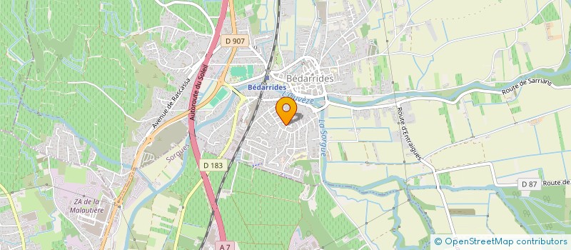 localisation de l'entreprise SCI MARIJUST  BEDARRIDES