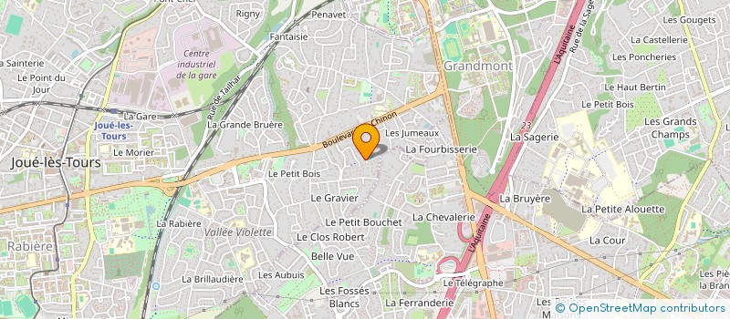 localisation de l'entreprise SCI MARILAN à JOUE-LES-TOURS