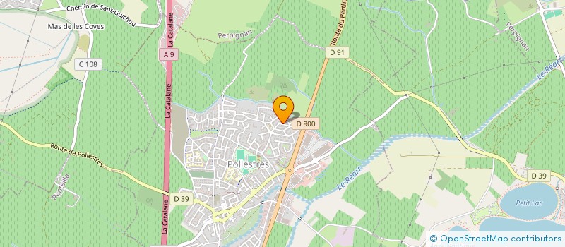 localisation de l'entreprise SCI MARILAU  POLLESTRES