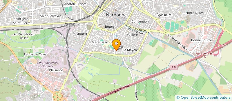 localisation de l'entreprise SCI MARILEA  NARBONNE