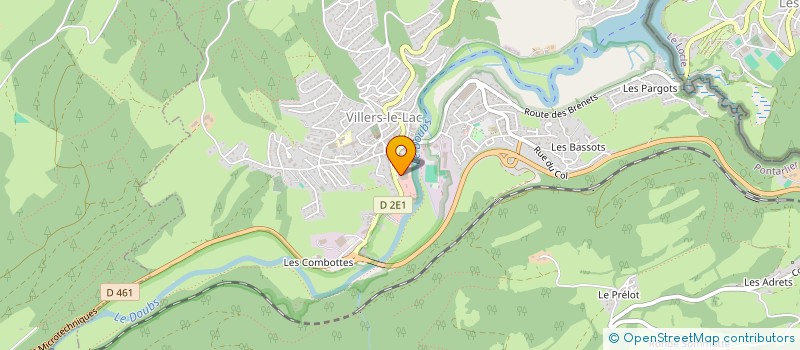 localisation de l'entreprise SCI MARILENE  VILLERS-LE-LAC