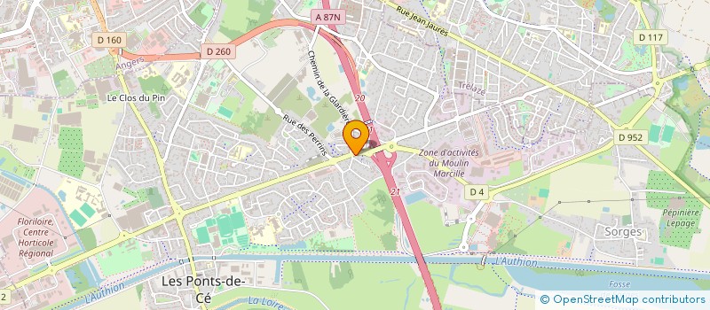 localisation de l'entreprise SCI MARILIE  LES PONTS-DE-CE