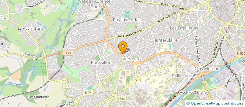 localisation de l'entreprise SCI MARILIM à LIMOGES