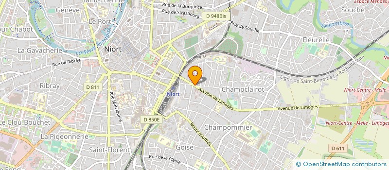 localisation de l'entreprise SCI MARILIVIA à NIORT