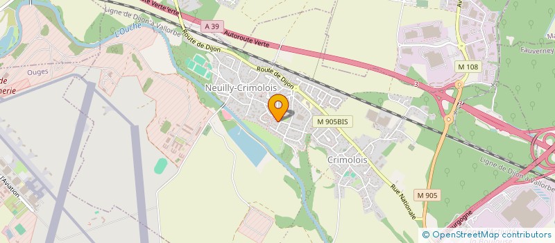 localisation de l'entreprise SCI MARILLER  NEUILLY-CRIMOLOIS