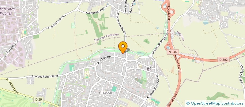 localisation de l'entreprise SCI MARILOU  CHASSIEU