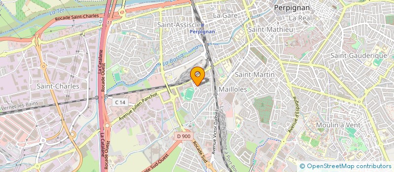 localisation de l'entreprise SCI MARILYN  PERPIGNAN