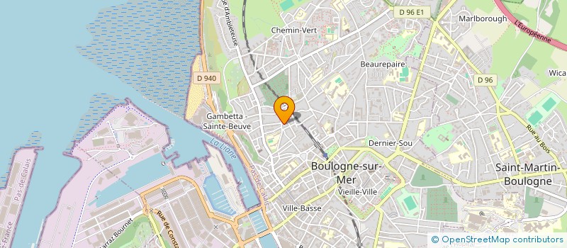 localisation de l'entreprise SCI MARILYNE  BOULOGNE SUR MER