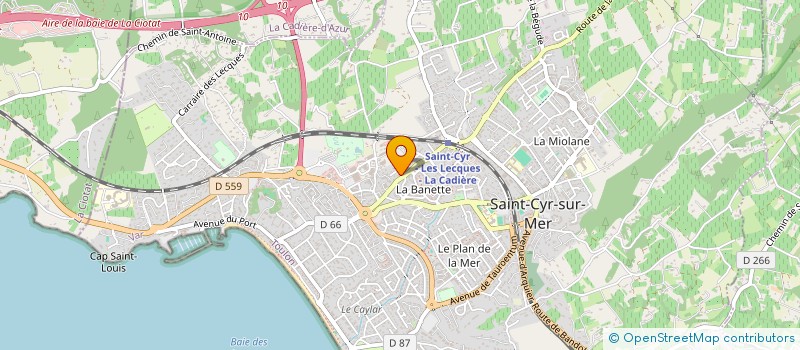 localisation de l'entreprise SCI MARIMEL à SAINT-CYR-SUR-MER