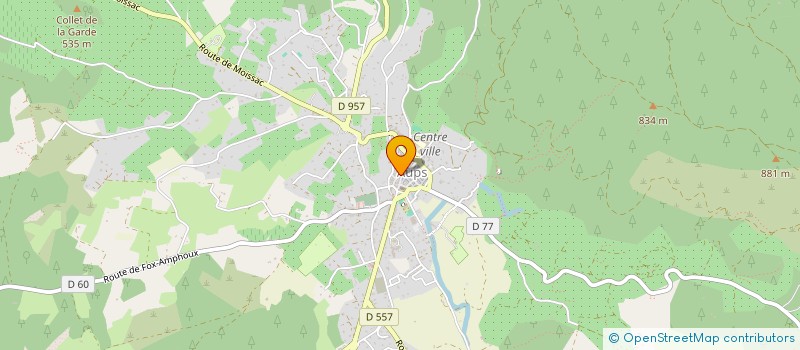 localisation de l'entreprise SCI MARIN  AUPS